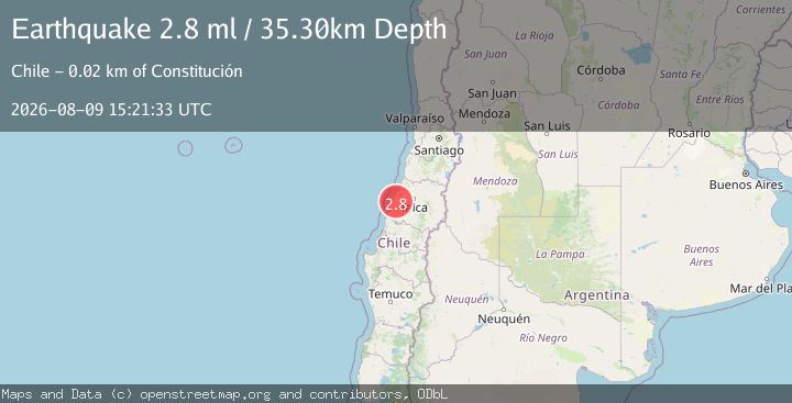 Map of MAULE, CHILE