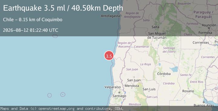 Map of OFFSHORE ATACAMA, CHILE