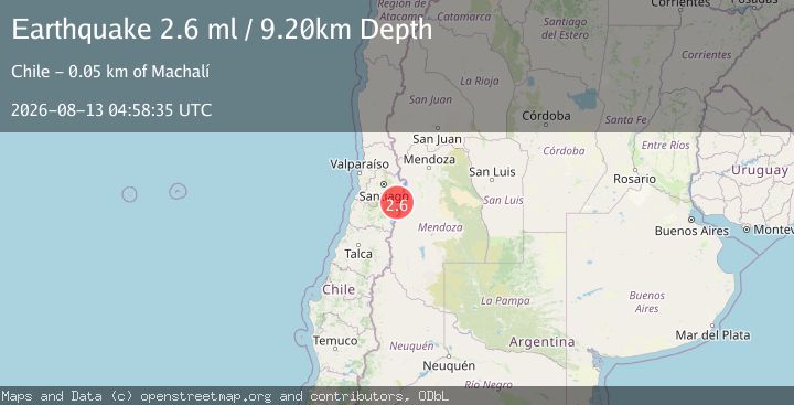 Map of REGION METROPOLITANA, CHILE