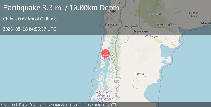 Map of GOLFO DE ANCUD, LOS LAGOS, CHILE