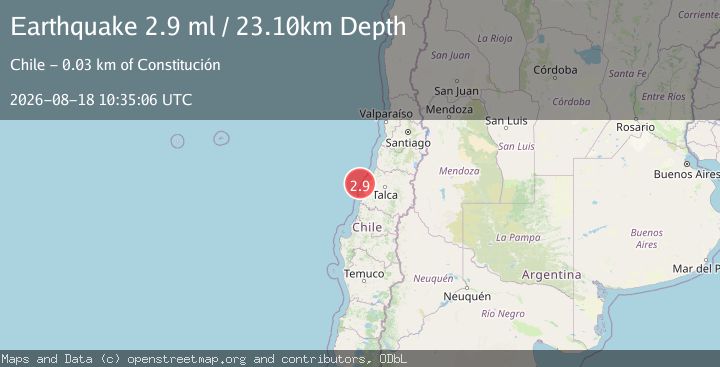 Map of OFFSHORE MAULE, CHILE