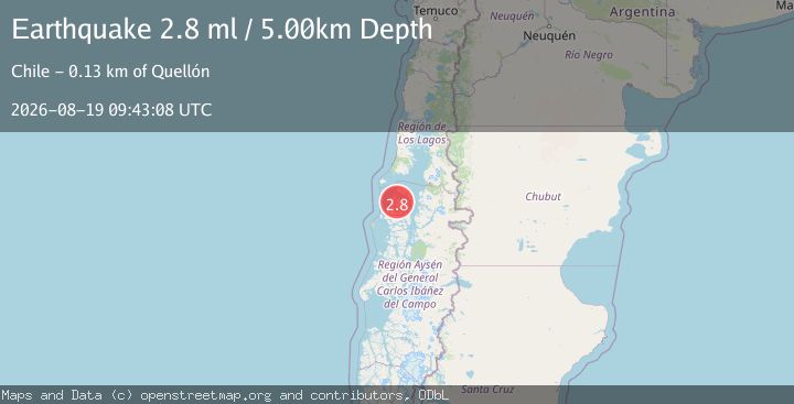 Map of NEAR COAST OF AISEN, CHILE
