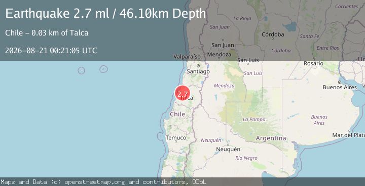 Map of MAULE, CHILE