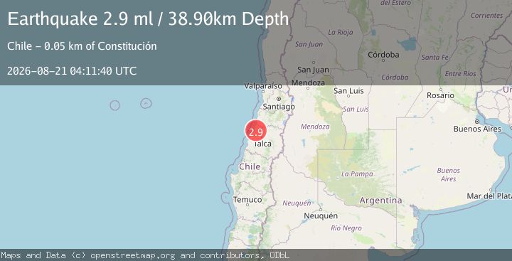 Map of MAULE, CHILE