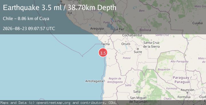 Map of OFFSHORE TARAPACA, CHILE