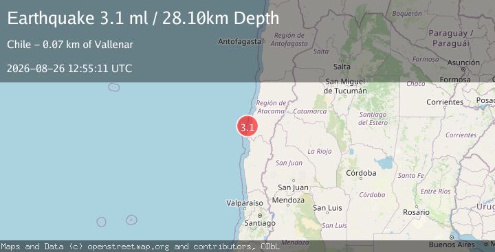 Map of OFFSHORE ATACAMA, CHILE