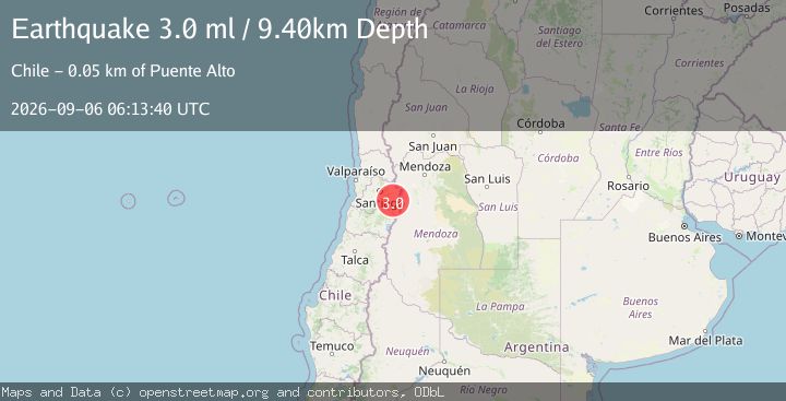 Map of REGION METROPOLITANA, CHILE