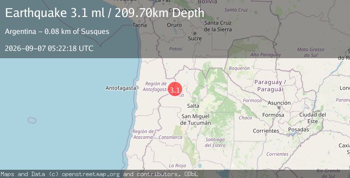 Map of JUJUY, ARGENTINA