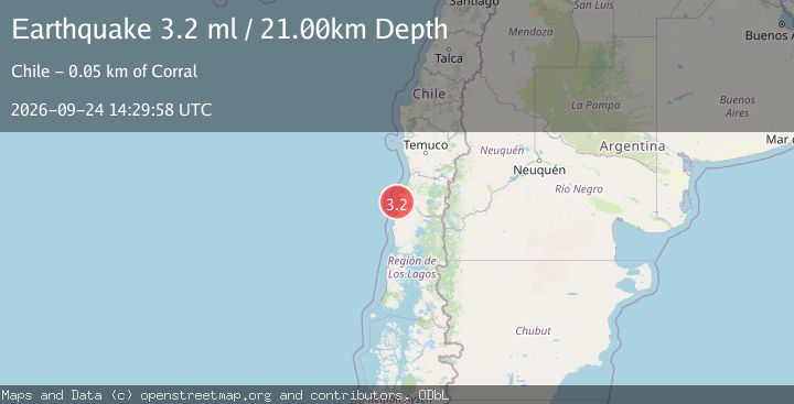 Map of OFFSHORE LOS LAGOS, CHILE