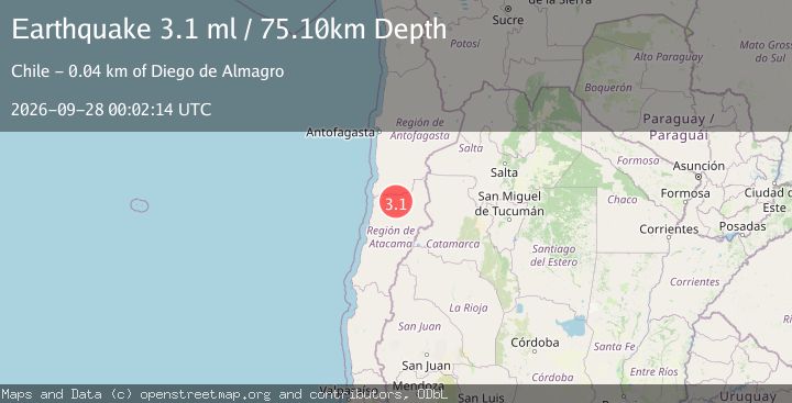 Map of ATACAMA, CHILE