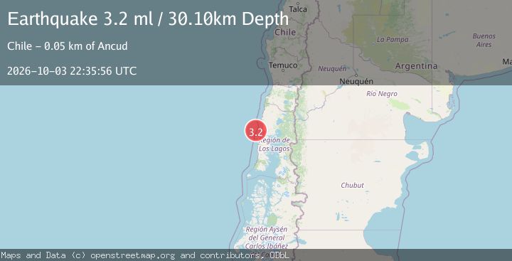 Map of OFFSHORE LOS LAGOS, CHILE