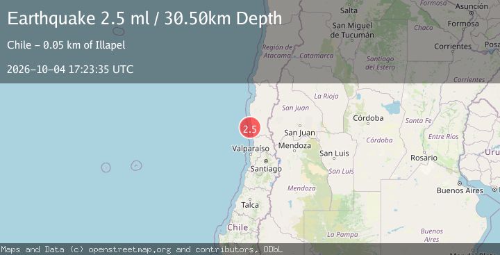 Map of OFFSHORE COQUIMBO, CHILE
