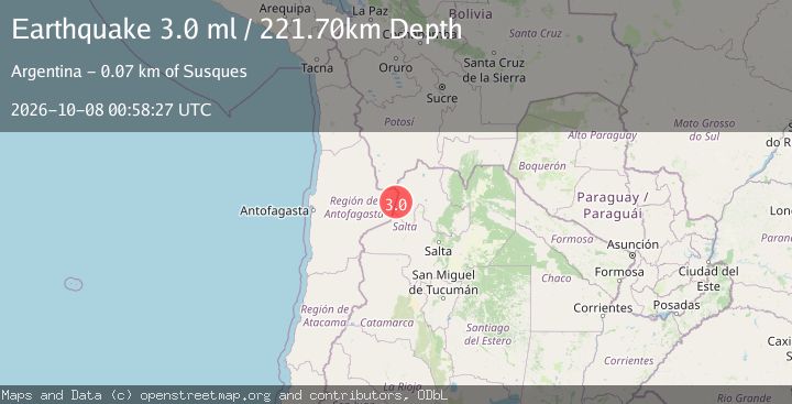 Map of JUJUY, ARGENTINA