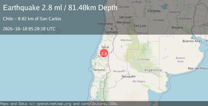Map of BIO-BIO, CHILE