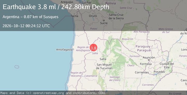 Map of JUJUY, ARGENTINA