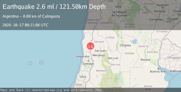 Map of SAN JUAN, ARGENTINA