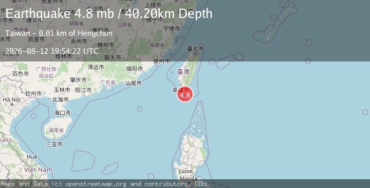 Map of TAIWAN REGION
