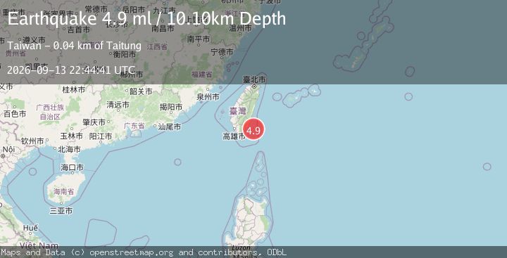 Map of TAIWAN REGION