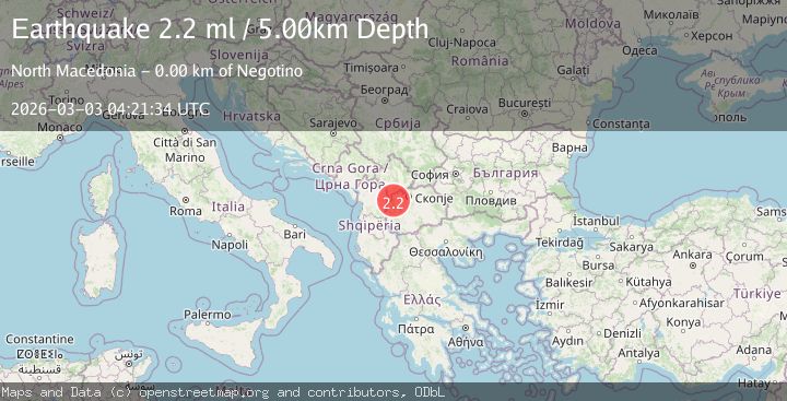 Map of REPUBLIC OF NORTH MACEDONIA