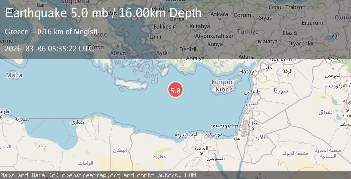 Map of EASTERN MEDITERRANEAN SEA