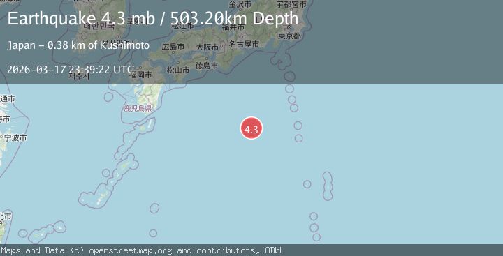 Map of IZU ISLANDS, JAPAN REGION