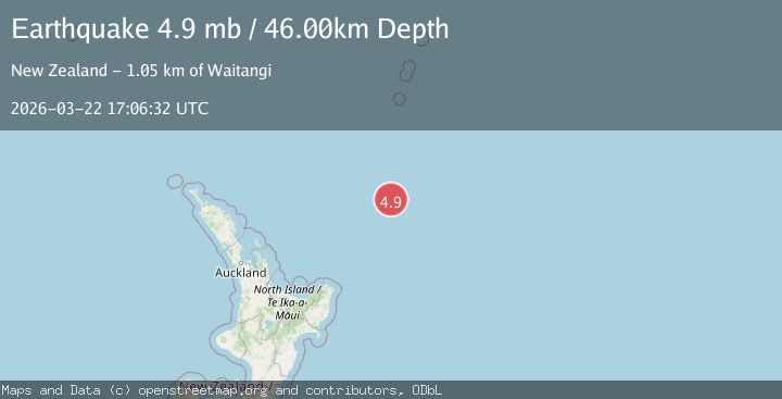 Map of SOUTH OF KERMADEC ISLANDS