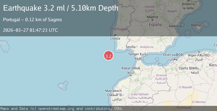 Map of AZORES-CAPE ST. VINCENT RIDGE