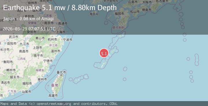 Map of RYUKYU ISLANDS, JAPAN