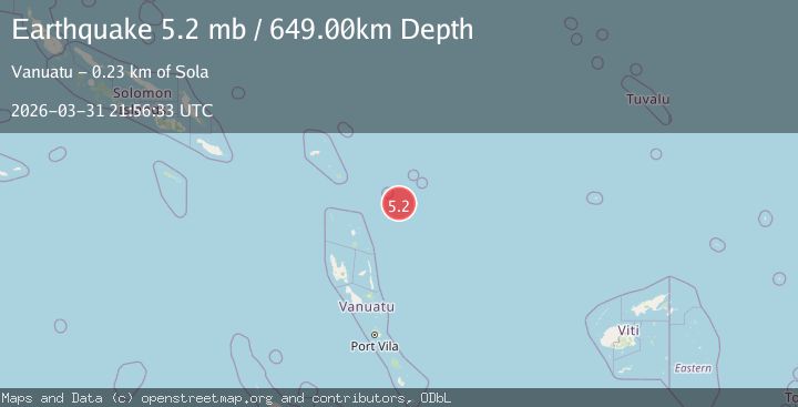 Map of SANTA CRUZ ISLANDS REGION