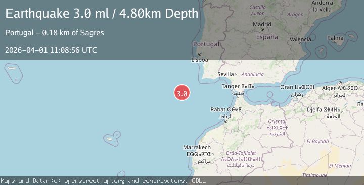 Map of AZORES-CAPE ST. VINCENT RIDGE