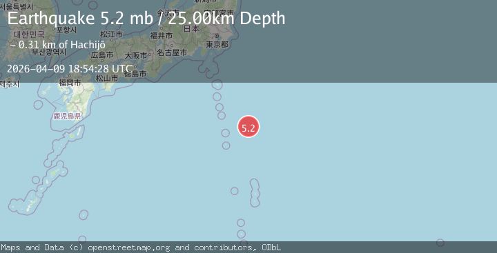 Map of IZU ISLANDS, JAPAN REGION