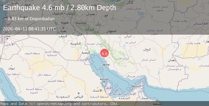 Map of SOUTHERN IRAN