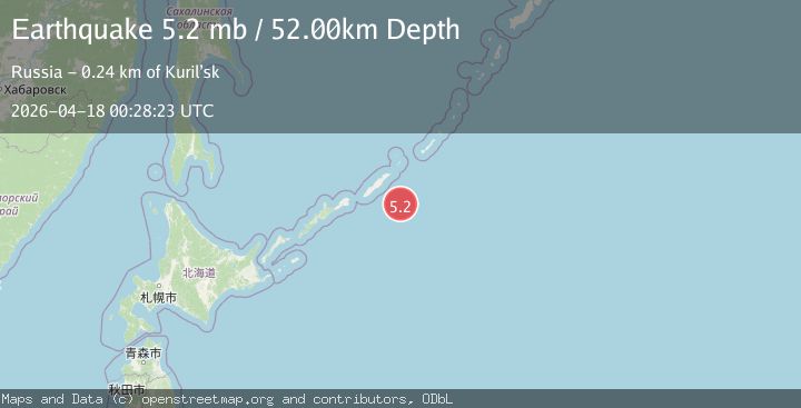 Map of KURIL ISLANDS