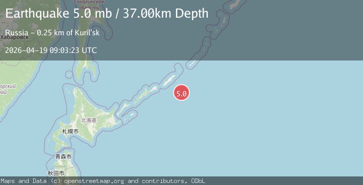 Map of KURIL ISLANDS