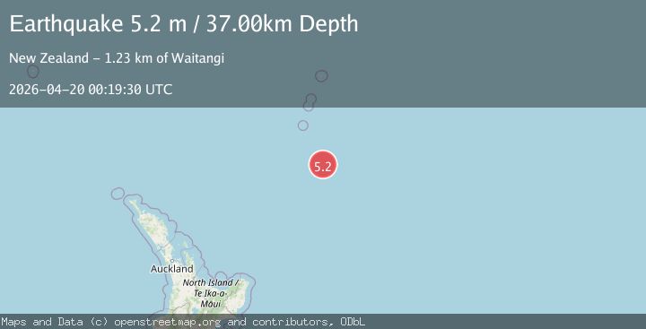 Map of SOUTH OF KERMADEC ISLANDS