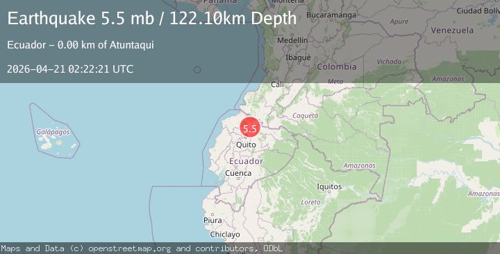 Map of COLOMBIA-ECUADOR BORDER REGION