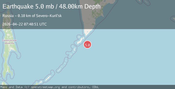 Map of KURIL ISLANDS