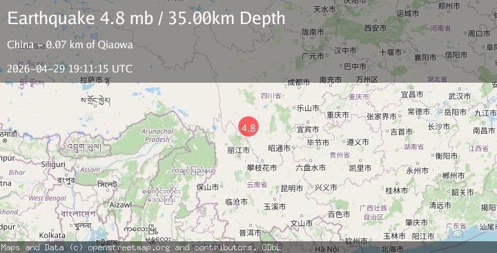 Map of WESTERN SICHUAN, CHINA