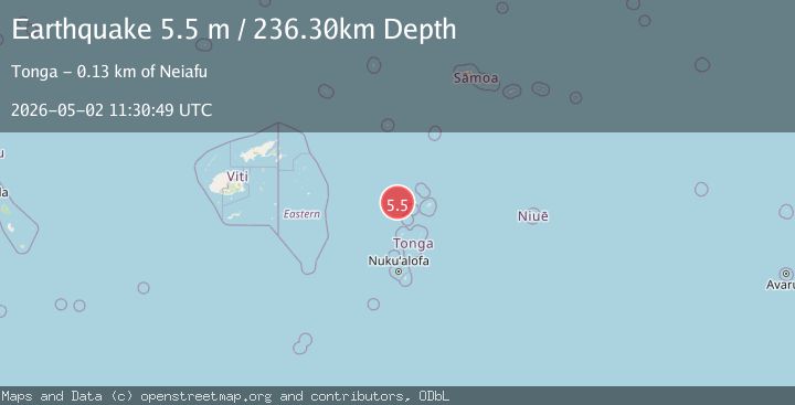 Map of TONGA