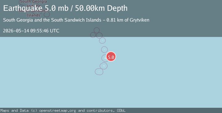 Map of SOUTH SANDWICH ISLANDS REGION