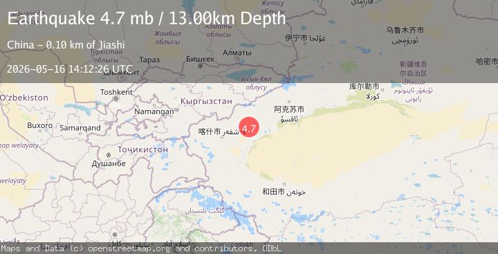 Map of SOUTHERN XINJIANG, CHINA