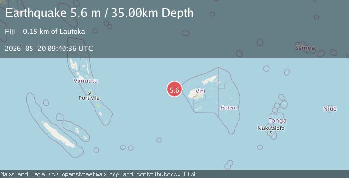 Map of FIJI REGION