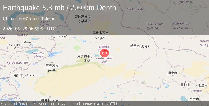 Map of NORTHERN XINJIANG, CHINA