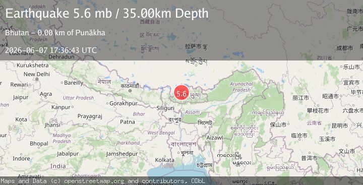 Map of BHUTAN