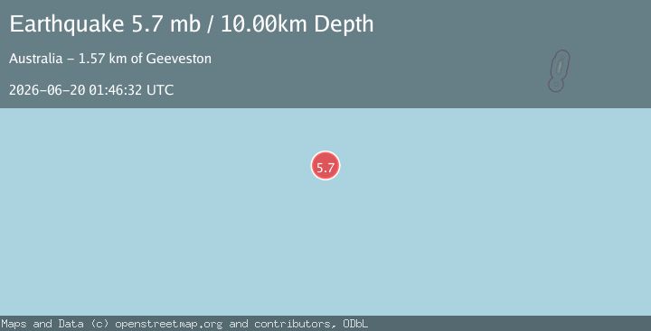 Map of WEST OF MACQUARIE ISLAND