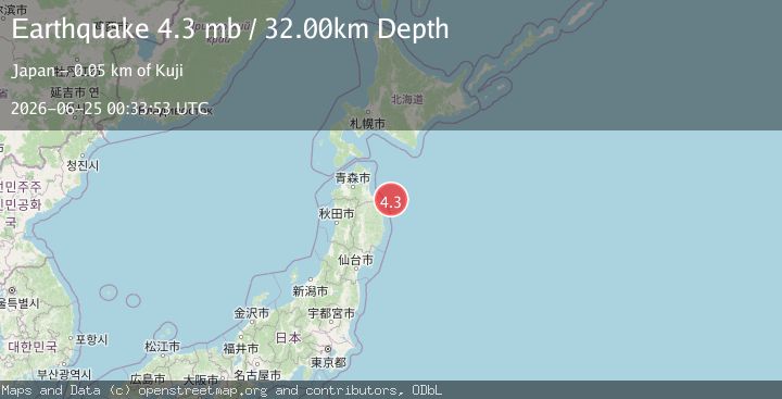 Map of NEAR EAST COAST OF HONSHU, JAPAN