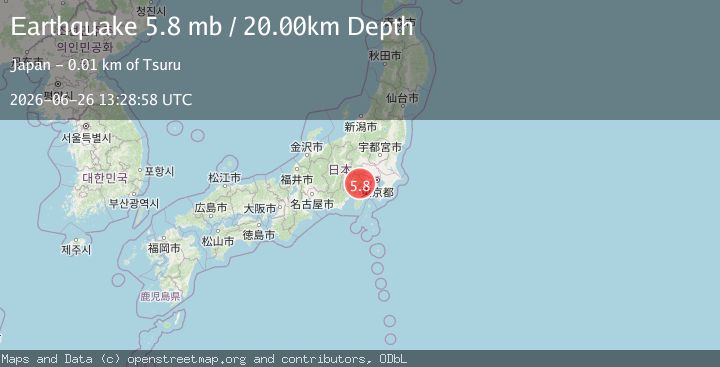 Map of NEAR S. COAST OF HONSHU, JAPAN