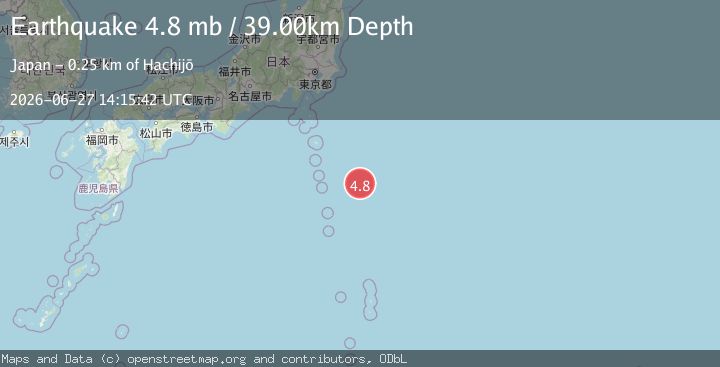 Map of IZU ISLANDS, JAPAN REGION