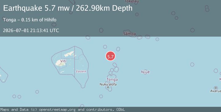 Map of TONGA