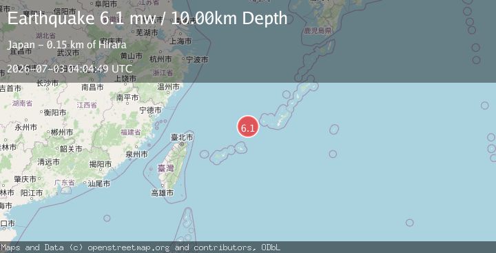 Map of NORTHEAST OF TAIWAN